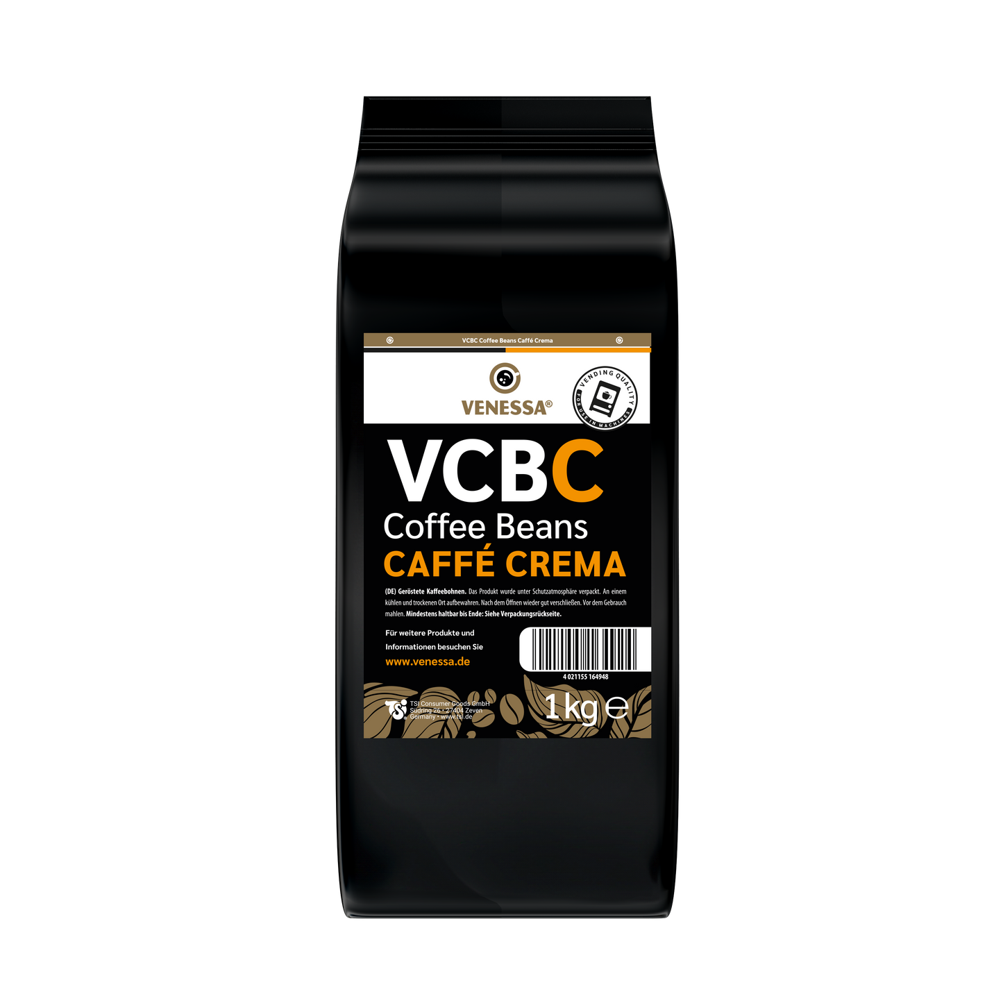 VENESSA VCBC Caffè Crema Kaffeebohnen 1 kg BT